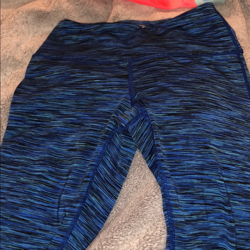Zella Blue Black Leggings